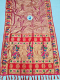 Lotus Border Tissue Paithani Saree- VV4 E
