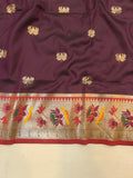 Lotus Border Paithani Saree- VV5 C