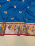 Lotus Border Paithani Saree- VV5 E