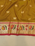 Lotus Border Paithani Saree- VV5 G