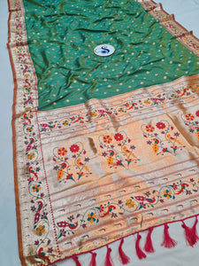 Mor Border Paithani Saree- VV6 F