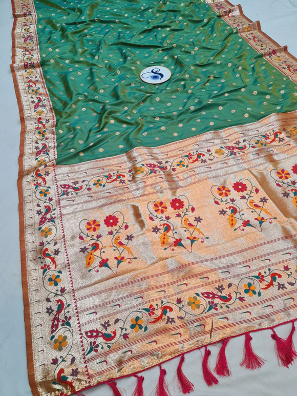 Mor Border Paithani Saree- VV6 F