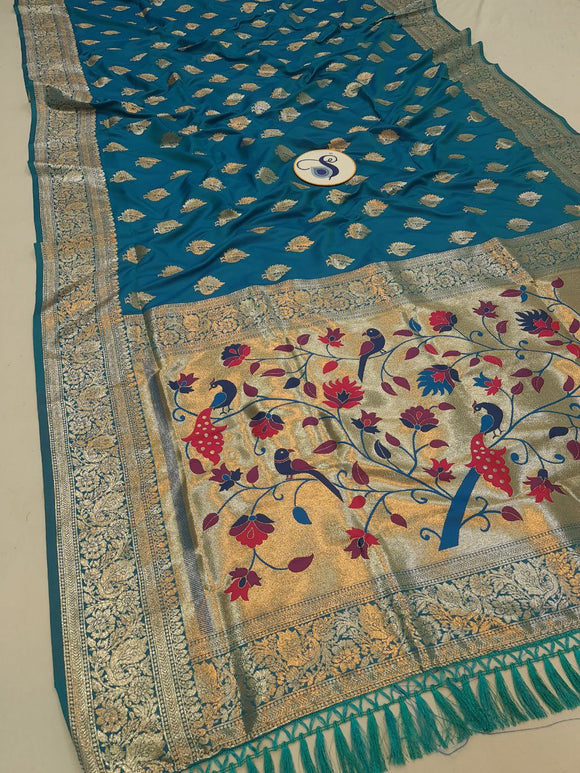 Vibha Border Paithani Saree- VV7 A