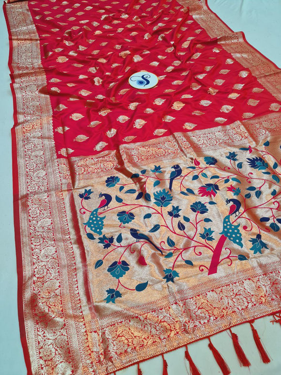 Vibha Border Paithani Saree- VV7 B
