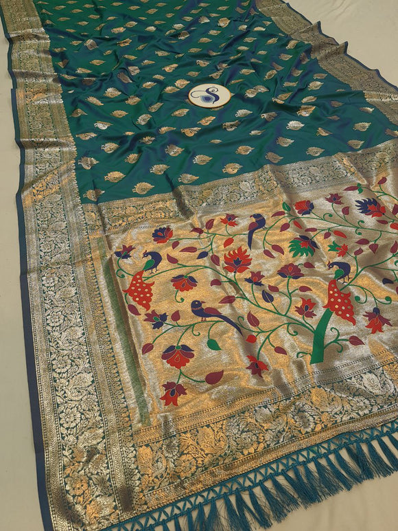 Vibha Border Paithani Saree- VV7 D