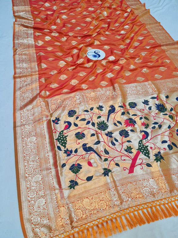 Vibha Border Paithani Saree- VV7 H