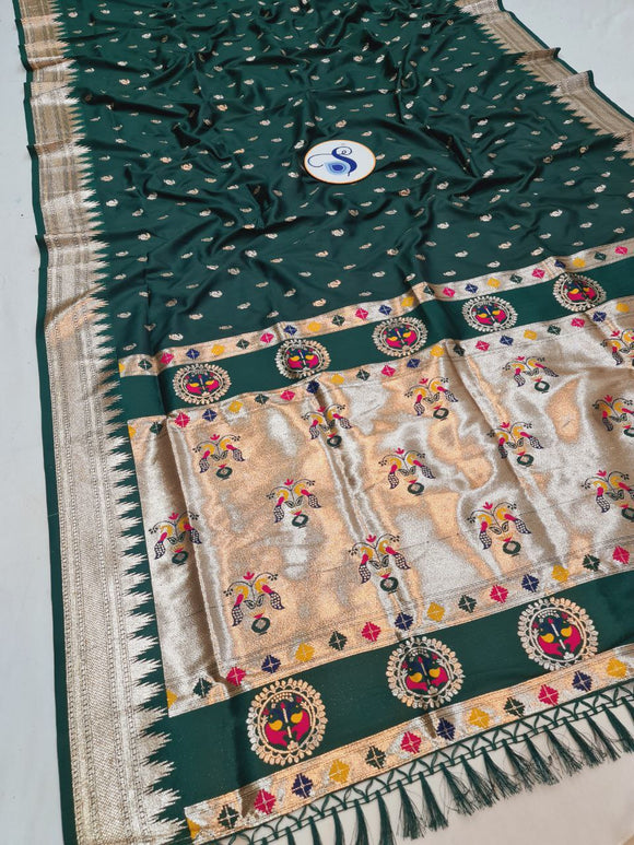 Temple Maharani Paithani Saree- VV8 C