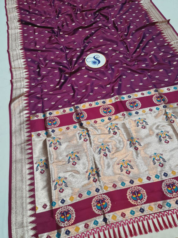 Temple Maharani Paithani Saree- VV8 E
