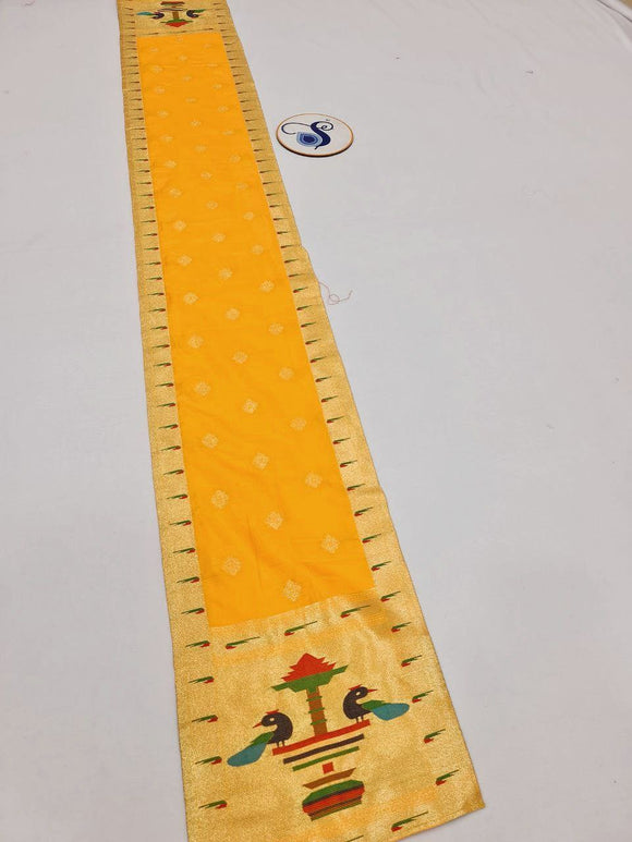 Welcome Paithani Dupatta WB1 Y Yellow