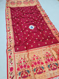 Shankari Paithani Dupatta - Golden Zari Weaving NB35 I