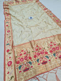 Shankari Paithani Dupatta - Golden Zari Weaving NB35 H
