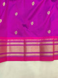 Tawa pallu Paithani - 100 % Natural Silk & Handmade saree