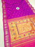 Tawa pallu Paithani - 100 % Natural Silk & Handmade saree