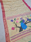 Single Muniya Pure Paithani Saree- 100 % Pure Silk & Handwoen SMP 1