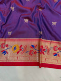 Lotus Border Paithani Saree- VV5 J