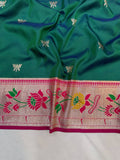 Lotus Border Paithani Saree- VV5 K
