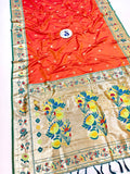 Lotus Border Paithani Saree- VV5 L