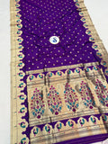 Mayura Semi Paithani Saree-  MK13 I