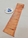 Single Muniya Border - Pure Silk & Zari weaving 1M - 100% Handwoven