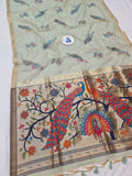 Manjula Linen Paithani Saree- BV7 A
