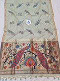 Manjula Linen Paithani Saree- BV7 A