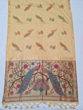 Manjula Linen Paithani Saree- BV7 E