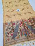Manjula Linen Paithani Saree- BV7 E