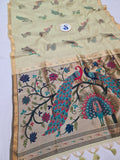 Manjula Linen Paithani Saree- BV7 B