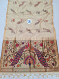Manjula Linen Paithani Saree- BV7 D