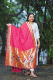 Shankari Paithani Dupatta - Golden Zari Weaving NB32  D