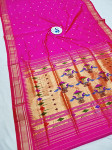 Double Pallu Paithani - 100 % Pure Silk Handloom Saree DPP1 A13