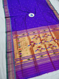 Double Pallu Paithani - 100 % Natural Silk & Handmade saree