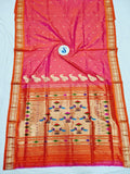 Double Pallu Paithani - 100 % Pure Silk Handloom Saree DPP1 A1