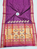 Double Pallu Paithani - 100 % Pure Silk Handloom Saree DPP1 A3