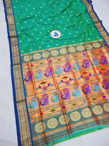 Tissue Padar Paithani - 100 % Pure Silk & Handmade saree