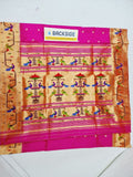 Popat Brocket Pure Paithani Saree - 100 % Pure Silk & Handmade saree