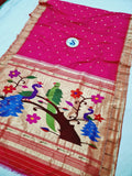 Single Muniya Paithani - 100 % Pure Silk & Handmade saree