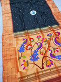 Triple Muniya Paithani - 100 % Pure Silk & Handmade saree