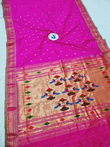 Double Pallu Paithani - 100 % Pure Silk Handloom Saree DPP1 A40