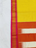 Paithani Zari Border Cotton Khan Sraee- Tope Pallu