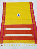 Paithani Zari Border Cotton Khan Sraee- Tope Pallu