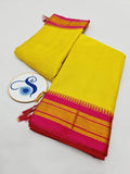 Paithani Zari Border Cotton Khan Sraee- Tope Pallu