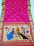 Fancy pallu Paithani - 100 % Natural Silk & Handmade saree