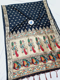 Peshwai Pallu  Semi Paithani Saree- VV1 H
