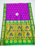 Maharani Pallu Paithani Saree - 100 % Pure Silk & Handloom DM1 H