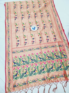 Allover Semi Paithani Saree (Zari Weaving) - NB15 C