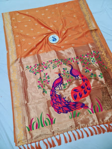 Bhavana Semi Paithani Saree-NB18 E