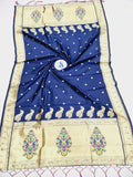 Shankari Paithani Dupatta - Golden Zari Weaving NB21 E