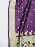 Shankari Paithani Dupatta - Golden Zari Weaving NB24 F