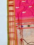 Fancy pallu Paithani- 100 % Natural Silk & Handmade saree